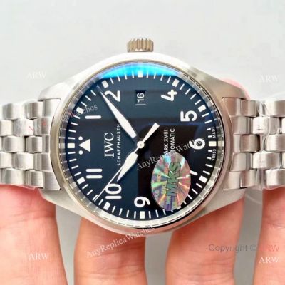 Swiss Grade IWC Mark XVIII Replica Watch Stainless Steel Black Dial
